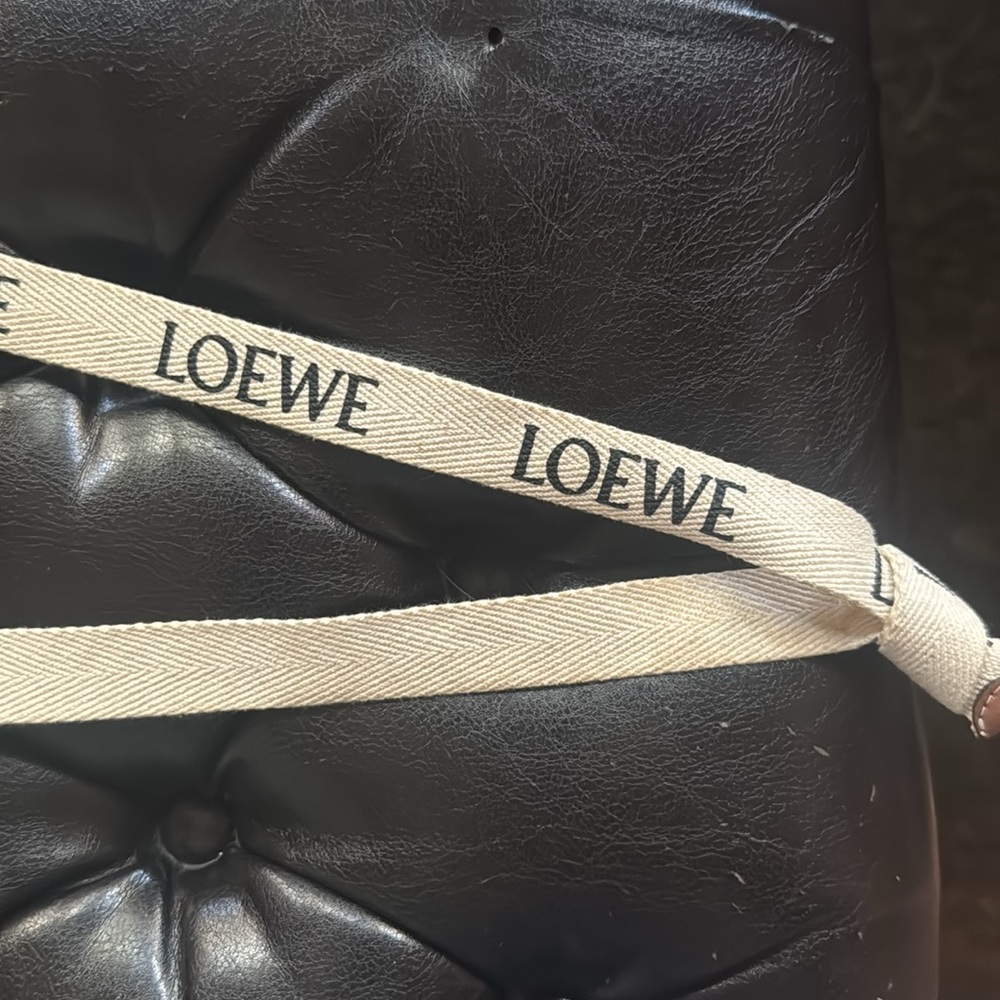 Loewe Tan Bucket Hat with Brown Logo Patch - Picture 3 of 7